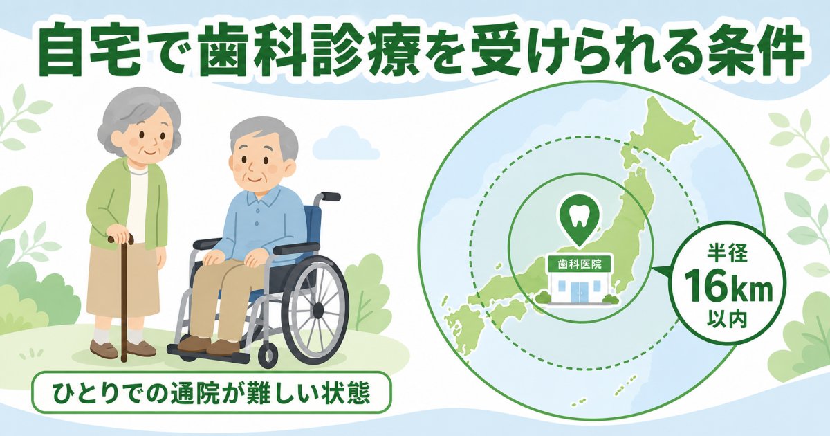自宅で歯科診療を受けられる対象者の条件と判断基準