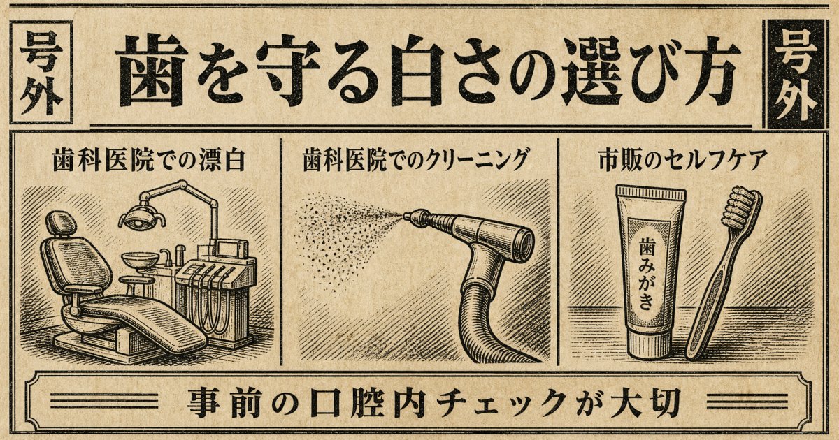 エナメル質を保護しながら健康的な白さを目指すアプローチ